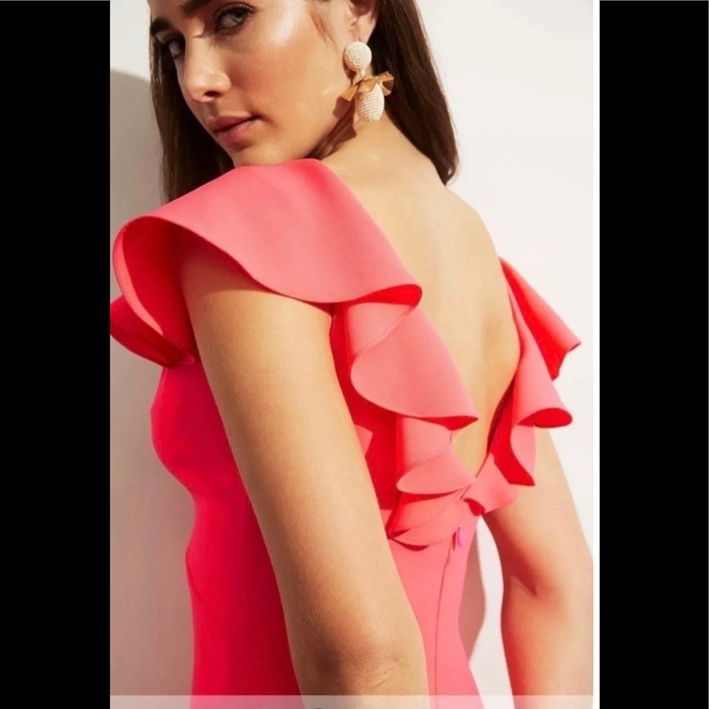 Sachin & Babi Neon Mermaid Gown
